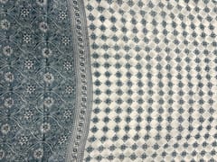 Grey Floral Cotton Dupatta Fabric