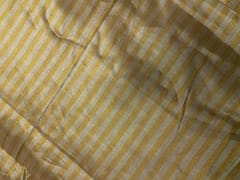 Gold & Silver Stripes Cotton Zari Fabric