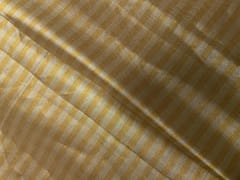 Gold & Silver Stripes Cotton Zari Fabric