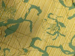 Yellow Green Floral Pure Chanderi Print Fabric