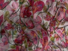Multicolor Floral Pure Organza Print Fabric