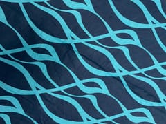 Blue Abstract Cotton Linen Print 60 Fabric