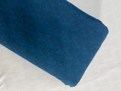 Blue Abstract Cotton Linen Print 60 Fabric