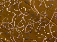 Mustard Abstract Cotton Linen Print 60 Fabric