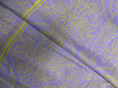 Lavender Floral Habutai Silk Fabric