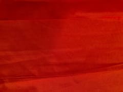 Orange Plain Dyed Poly Chanderi Fabric N131 Fabric