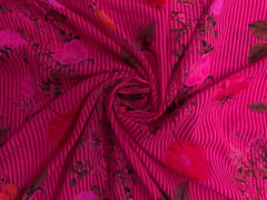 Multicolor Floral Pure Georgette Fabric