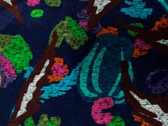 Multicolor Abstract With Border 60Gm Pure Crepe Fabric