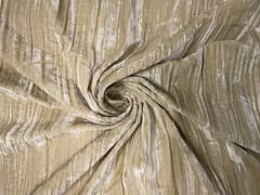 Light Beige Crush Velvet Fabric