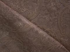 Golden Floral Pure Tissue Embroidery Fabric