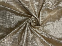 Cream Plain Lame Fabric Fabric
