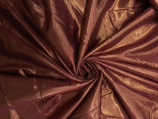 Red Plain Copper Lame Fabric Fabric