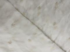 White Dyeable Floralgeorgette Embroidery Fabric