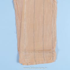 Peach Chanderi Sequins Embroidered Suit With Chanderi Plazzo And Chanderi Dupatta