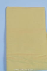 Yellow Cotton Flex Pearl Embroidery Suit With Cotton Bottom And Mal Cotton Dupatta Unstitched Suit Set