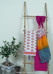 Cotton Hand Block Printed Cotton Suit With Pure Chiffon Duputta and Cotton Bottom