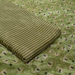 Multi Colour Tissue Upada Silk Digital Printed Set (5 Mtr)