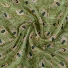 Multi Colour Tissue Upada Silk Digital Printed Set (5 Mtr)