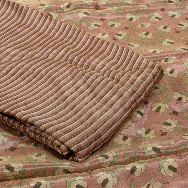 Multi Colour Tissue Upada Silk Digital Printed Set (5 Mtr)