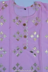 Cotton Foil Printed Suit With Embroidered Cotton Sharara And Cotton Dupatta Stitched Suit Set