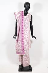 Cream Color Cotton Printed Shirt with Cotton Printed Pant and Cotton Printed Dupatta