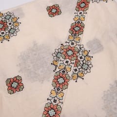 Cream Colour Cotton Embroidered DIY Set