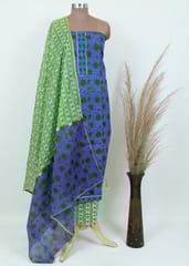 Pink Colour Cotton Printed Suit Set with Cotton Dupatta