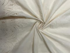 Cream Border Color Floral Cotton Chikan 44 2