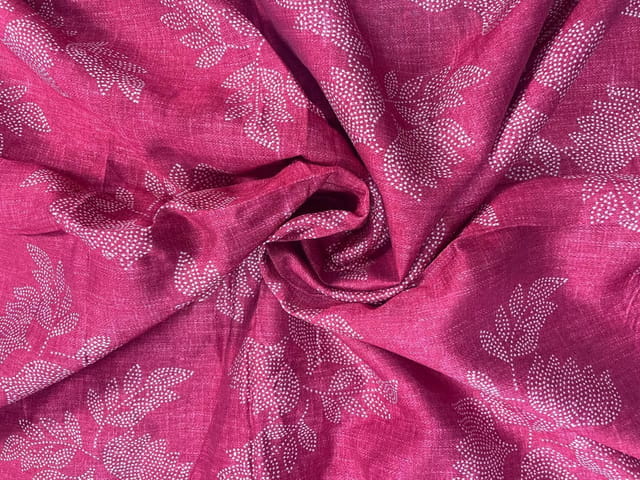 Magenga Floral Chanderi Fabric