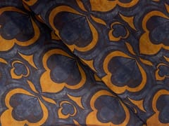 Black Mustard Floral Chanderi Fabric