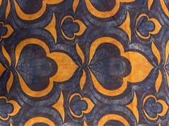 Black Mustard Floral Chanderi Fabric