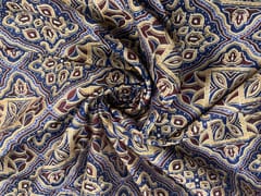 Multicolor Abstract Chanderi Fabric