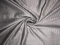 Grey Checks Naysha Silk Fabric