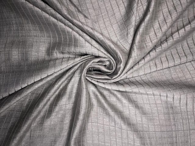 Grey Checks Naysha Silk Fabric
