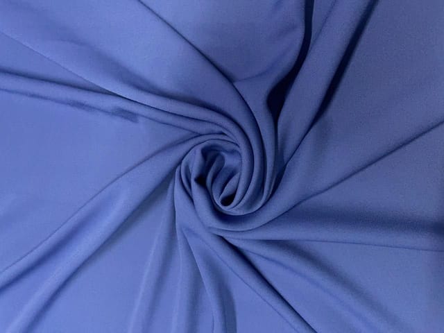 Steel Blue Plain Heavy Georgette Fabric