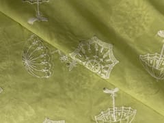 Lemon Yellow Floral Cotton Embroidery Fabric