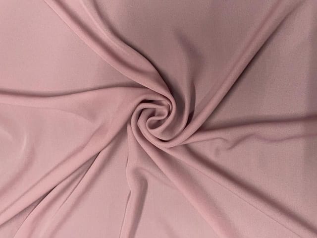 Dusty Pink Plain Heavy Georgette Fabric