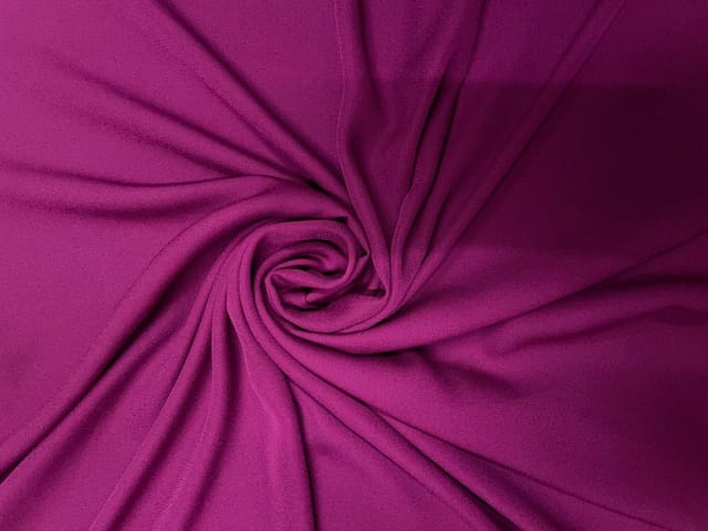 Purple Plain Heavy Georgette Fabric