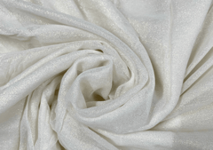 White Plain Dyeable Viscose Georgette Foil Fabric