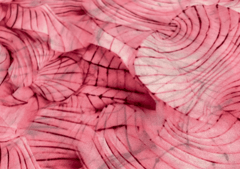 Pink Abstract Georgette Fabric