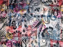 MultiColour Floral Chiffon Fabric