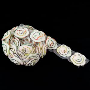 White Dyeble Cotton Lace fabric