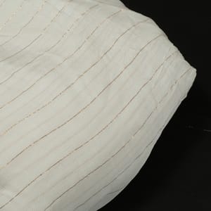 Dyeable Chiffon Zari Stripes Fabric