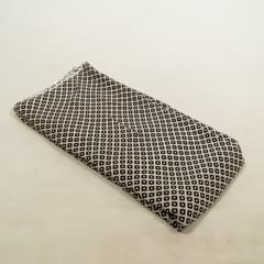 Black and White Color Bamber Crepe Digital Printed Fabric