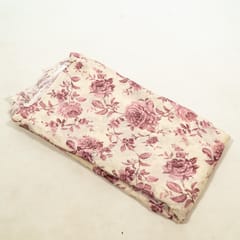 Mauve Color Bamber Crepe Digital Printed Fabric