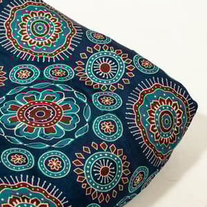 Blue Color Modal Satin Digital Printed Fabric