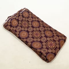 Purple Color Modal Satin Digital Printed Fabric