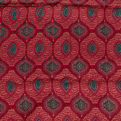 Majenta Color Modal Satin Digital Printed Fabric