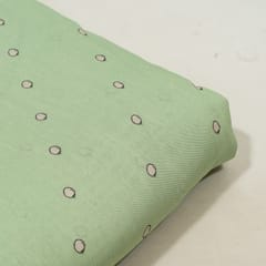 Pista Green Color Viscose Linen Digital Printed Fabric
