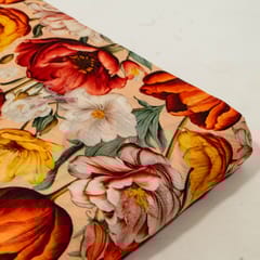 Multi Color Viscose Linen Digital Printed Fabric